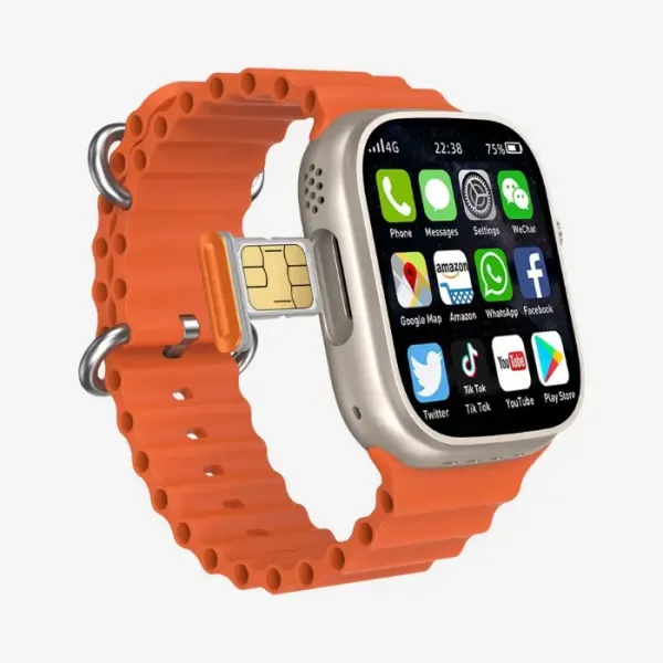 4G Ultra Modio 2.2 Inch HD Display Sim Support Smart Watch