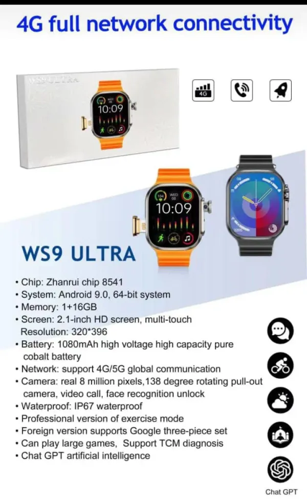 WS9 ULTRA SIM WATCH