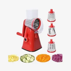 Drum Cutter Stainless Steel Slicer Grater Shredder with Suction Base Dishwasher