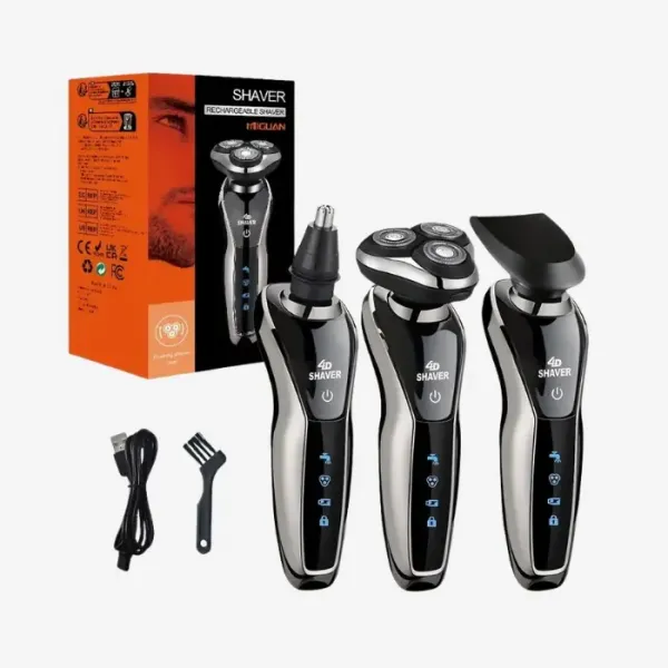 4DElectric Shaver 3-in-1 with Sideburns