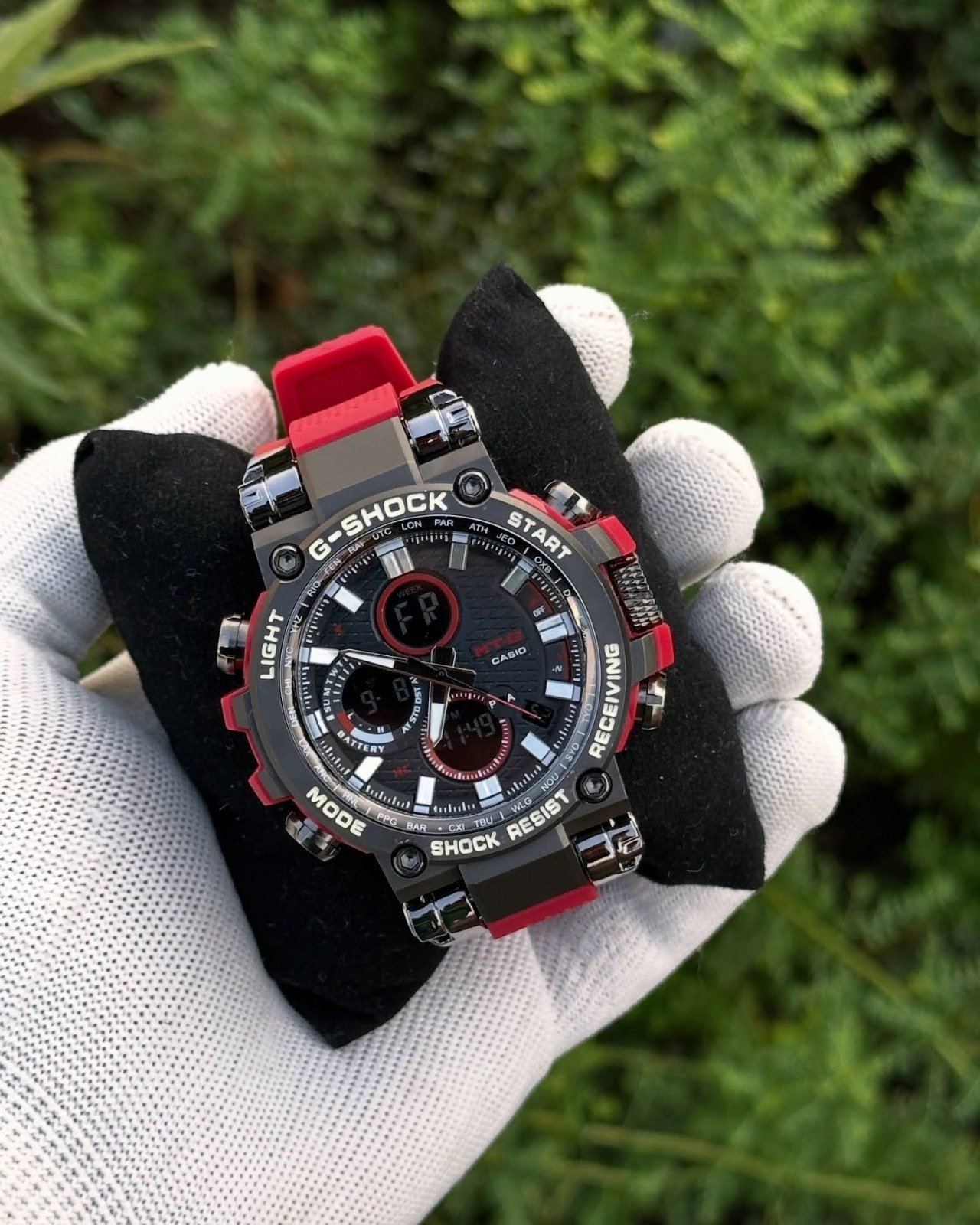 Red Strap with Black Dial