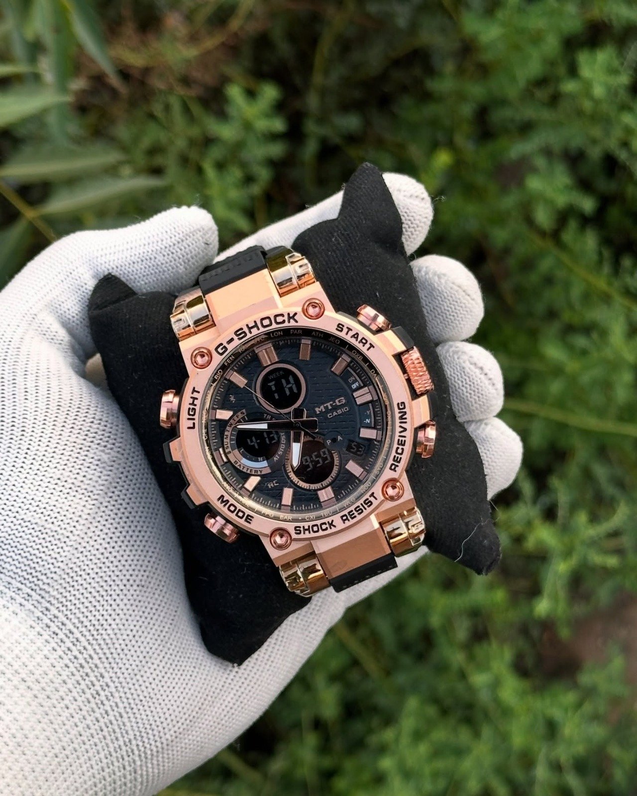 Black Strap with Gold Dial