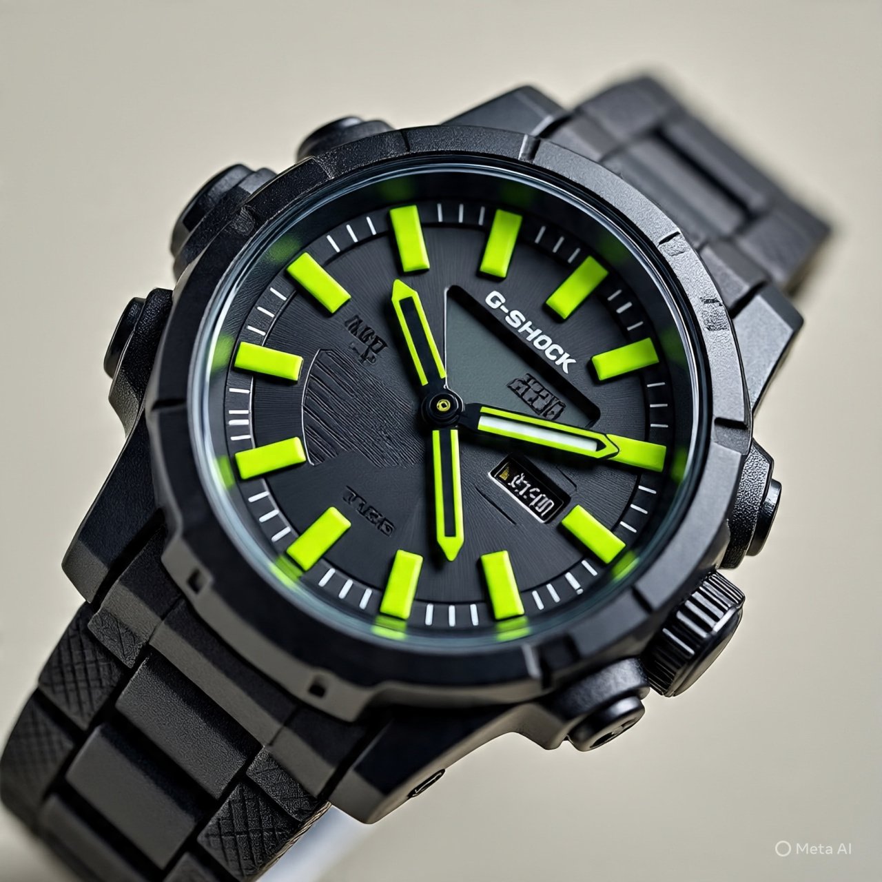 Black with Green Needles