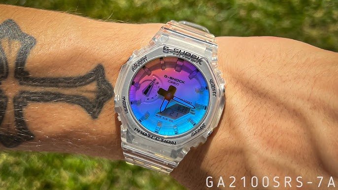 White Srap With Multicolor Dial